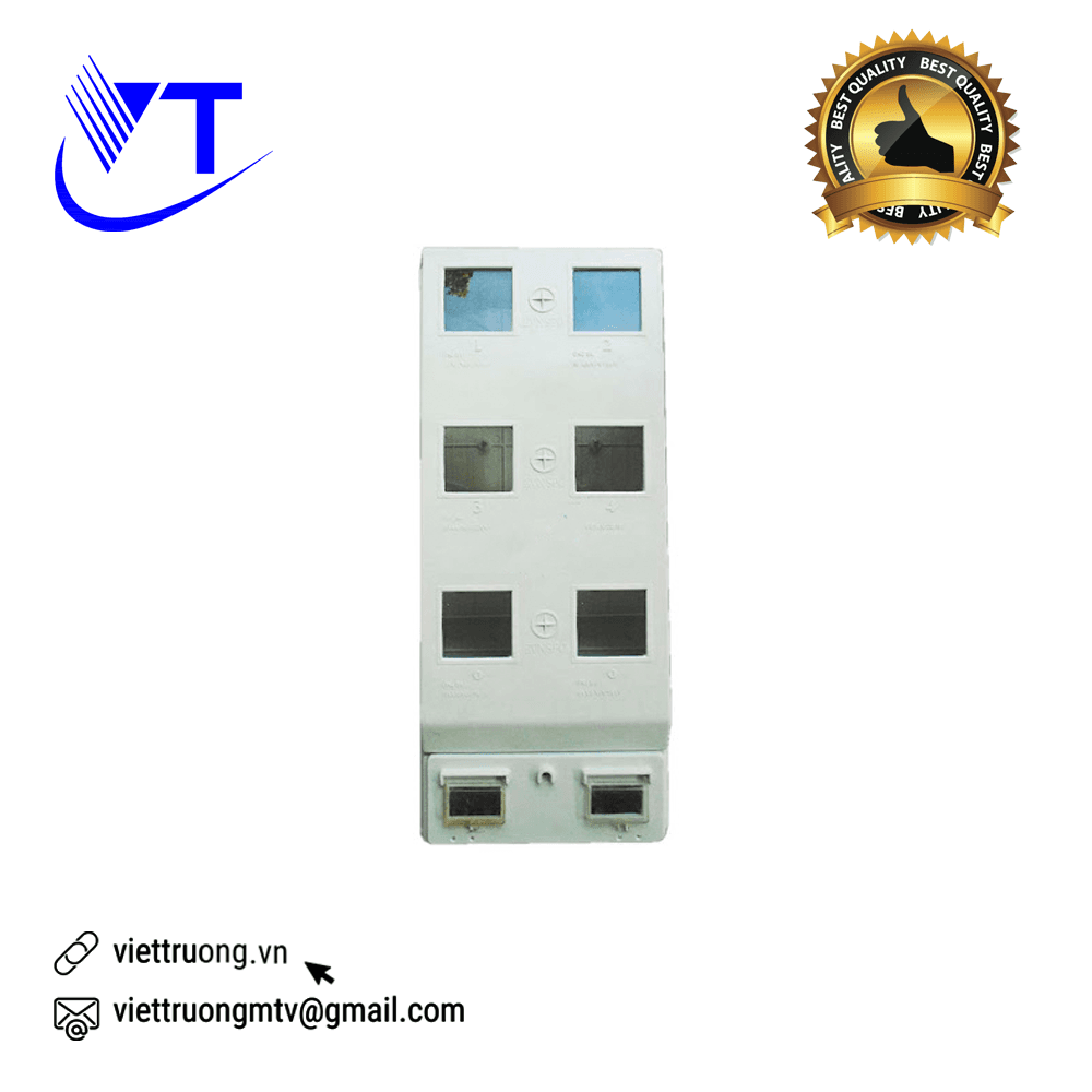 Hộp 6 công tơ 1 pha ngoài trời nhựa composite