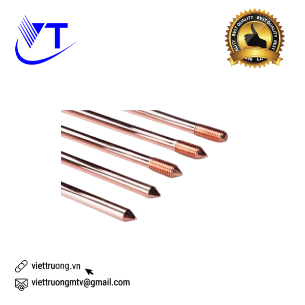 Cọc tiếp địa mạ đồng phi 14, 16
